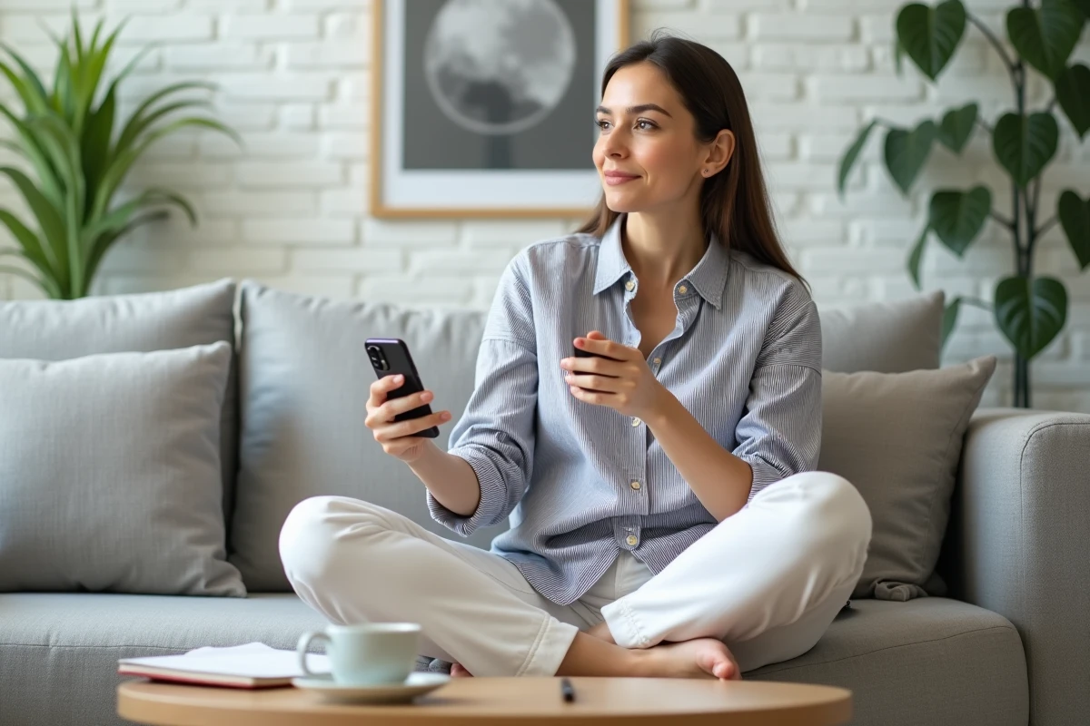 Femme prenant des notes sur les meilleures heures de publication TikTok le vendredi pour augmenter les ventes de ses vidéos